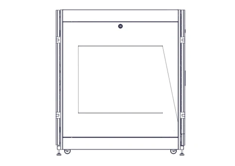 Шкаф Systeme Electric, серия Uniprom, 24U-600/1070, боковые панели 2шт, черный фото 3