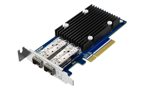 Сетевая карта/ QNAP QXG-10G2SF-X710 LAN Expansion Card, PCIe Gen3 x8, 2 x SFP+ ports (10Gbps/1Gbps) фото 5