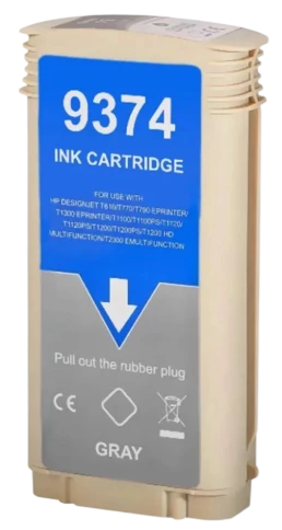 -/ Струйный картридж NV Print 72 (NV-C9374A) Gray для HP DesignJet T1100, T1120, T1200, T1300,  T610, T620, T770, T790, T2300, T795 (130 мл) фото 1