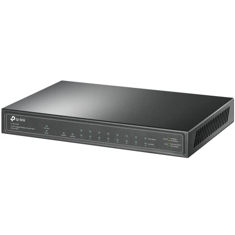 Коммутатор/ 8-port gigabit Unmanaged PoE+ Switch with 1 Gigabit RJ-45 + 1 SFP uplink ports, desktop mount, 8 802.3af/at compliant  PoE+ ports, 1 Gigabit RJ-45 + 1 SFP uplink ports фото 3