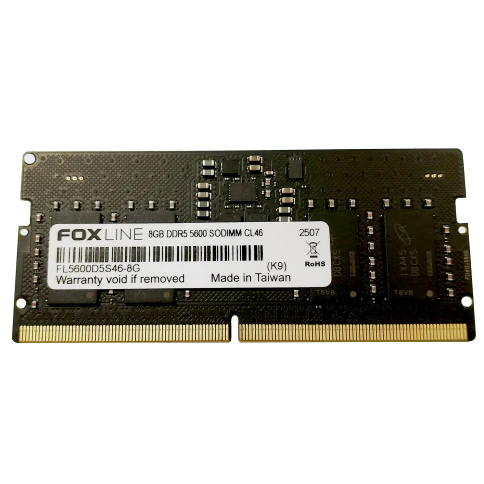 Память оперативная/ Foxline SODIMM 8GB 5600 DDR5 CL 46 фото 1