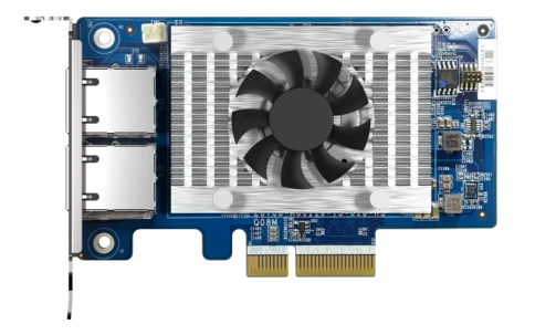Сетевая карта/ QNAP QXG-10G2T-X710 LAN Expansion Card, PCIe Gen3 x4, Two 10GbE (10G / 5G / 2.5G / 1G / 100M)) Ports with SR-IOV and iSCSI, Block-based, Supports Multiple Virtual Disk Modes фото 6