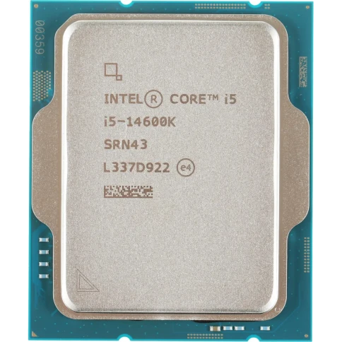 Процессор/ CPU LGA1700 Intel Core i5-14600K (Raptor lake, 14C/20T, 3.5/5.3GHz, 24MB, 181W, UHD Graphics 770) OEM фото 1