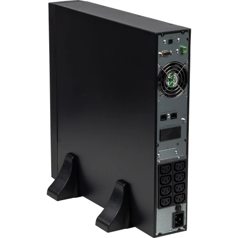 8769 Источник бесперебойного питания SKAT-UPS 2000-RACK-ON-4X9-E P3 2000ВА/2000 Вт, 2U, On-Line, синус, встр. АКБ 48В (4x9Ач), 8хC13, USB, RS232, RS485, параллельный порт, слот для карт (SNMP, реле), EPO, ШхГхВ 440х455х88, масса 22.7 кг фото 5