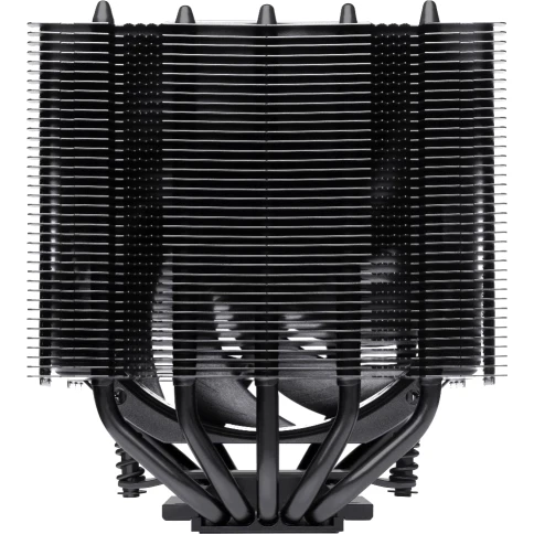 Кулер для процессора/ CPU Cooler Noctua NH-D12L chromax.black (148W, 4-pin PWM, 145mm, Al/Cu, 5x6mm, 1x120mm, 60.1CFM, 22.6dBA, 2000RPM, S: 1851/1700/1200/115X, AM5/AM4, Black) фото 2