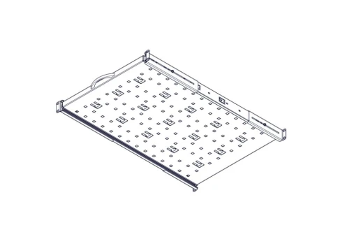 Выдвижная полка Systeme Electric, серия Uniprom, 1U, 650мм, до 45кг фото 7