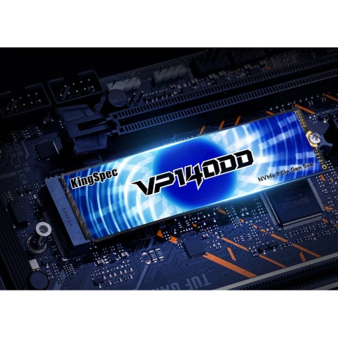 Твердотельный накопитель/ Kingspec SSD VP14000 2280, 4096GB, M.2(22x80mm), NVMe, PCIe 5.0 x4, 3D TLC, R/W 14000/13000MB/s, IOPs 1 145 000/1 087 000, TBW 2400, DWPD 0.5 (3 года) фото 6