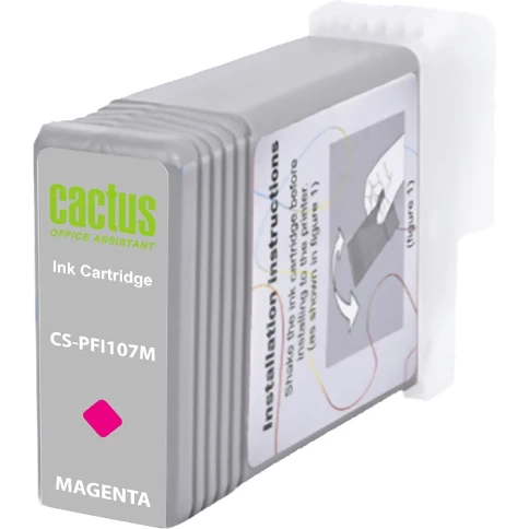 -/ Картридж струйный Cactus CS-PFI107M пурпурный (130мл) для Canon IP iPF670/iPF680/iPF685/iPF770/iPF78 фото 2