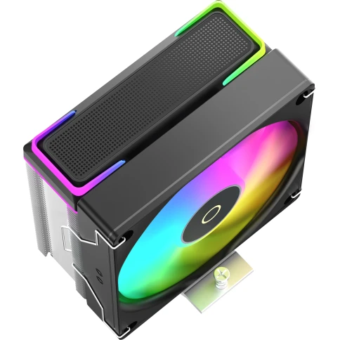 Кулер для процессора/ CPU Cooler Ocypus Delta A40 SE BK ARGB (190W, 4-pin PWM, 147mm, Al/Cu, 4x6mm, ARGB, 1x120mm, 60CFM, 31dBA, 1800RPM, S: 1851/1700/1200/115X, AM5/AM4, black) фото 2