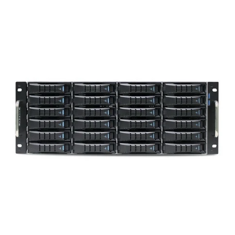 Серверный корпус/ RSC-4ET, 4U 24x 3.5" hot-swap bays, tool-less 3.5" and 2.5" HDD tray, 1200W CRPS redundant power supply, 2x 2.5" hot-swap OS, rail, 4U24 SAS 12G expander controller on backplane (35X series) фото 2