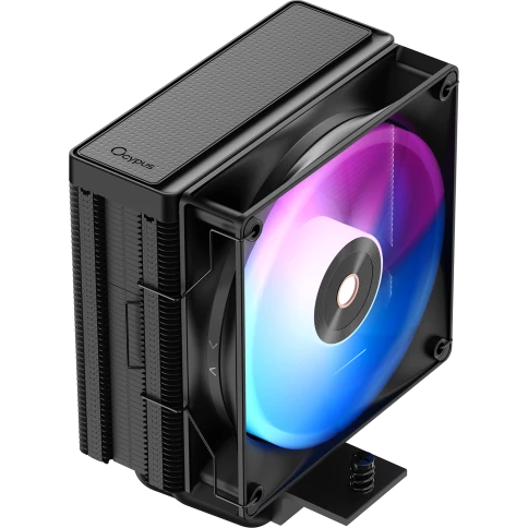 Кулер для процессора/ CPU Cooler Ocypus Delta A40 BK ARGB (220W, 4-pin PWM, 156.7mm, Al/Cu, 4x6mm, ARGB, 1x120mm, 73CFM, 29dBA, 2000RPM, S: 1851/1700/1200/115X, AM5/AM4, black) фото 1