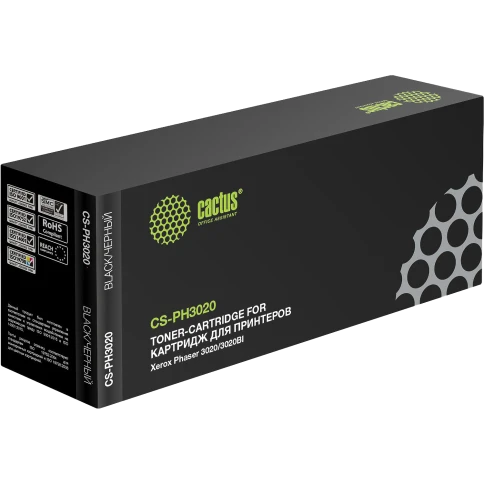 -/ Картридж лазерный Cactus CS-PH3020 106R02773 черный (1500стр.) для Xerox Phaser 3020/3020BI фото 5