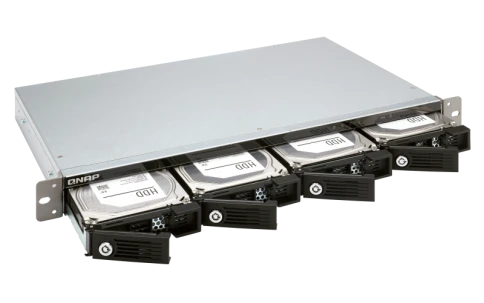 Полка расширения сетевого хранилища без дисков/ channel QNAP DAS TR-004U 4-Bay 2.5/3.5 SATA  Type-C USB 3.1 Gen 1 (5 Gb/s )  Direct Attached Storage with Hardware RAID. W/o rail kit RAIL-B02 фото 3