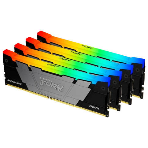 Память оперативная/ Kingston 32GB 3600MT/s DDR4 CL16 DIMM (Kit of 4) FURY Renegade RGB фото 1