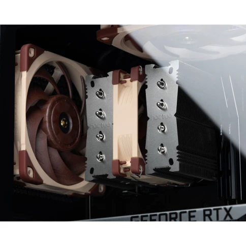 Кулер для процессора/ CPU Cooler Noctua NH-D9L (88W, 4-pin PWM, 110mm, Al/Cu, 4x6mm, 1x92x92x25mm, 46.44CFM, 22.8dBA, 2000RPM, S: 1851/1700/1200/115X, AM5/AM4, Beige/Brown) фото 5