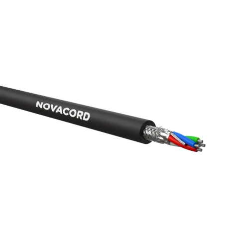 NOVACORD DMX LIGHT CONTROL PAT.512 PVC 1000DW , Кабель для передачи сигналов управления DMX512 / Среда использования: Внутренняя / Тип проводника: Многожильный / Материал проводника: Медь / Количество проводников: 4 /Сечение проводника, мм2: 0,34 / AWG 22 фото 1