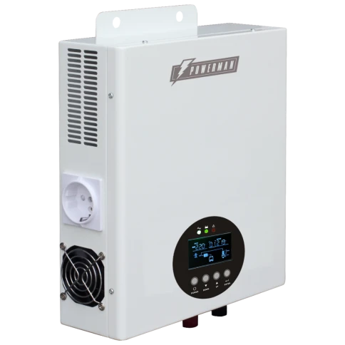 Источник бесперебойного питания/ ИБП POWERMAN Smart 1000 HYBRID, линейно-интерактивный, 1000ВА/600Вт, 165-265В, 2 евророзетки, внешняя свинцово-кислотная (AGM, GEL, FB) или LiFePO4 батарея на 12В емкостью от 65Ач  (не входит в комплект поставки), ток заря фото 2