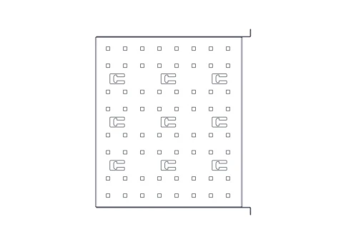 Фиксированная полка Systeme Electric, серия Uniprom, 2U, 450мм, до 15кг фото 6