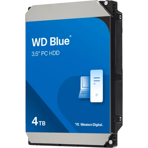 Жесткий диск/ HDD WD SATA3 4TB Blue 5400 RPM 128Mb 1 year warranty (replacement WD40EZAZ, WD40EZAX, WD20EARZ, WD20EZAZ, ST2000DM005) фото 1