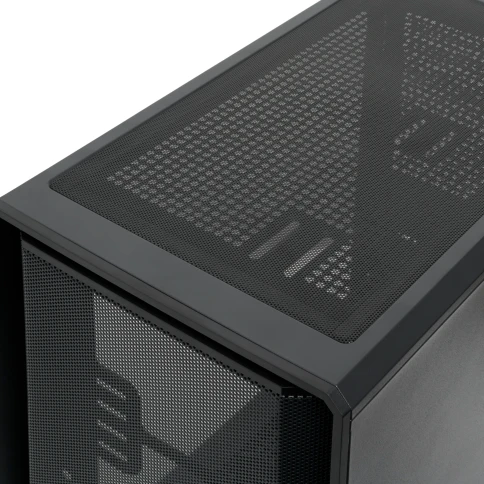 Корпус без блока питания/ Case HSPD M530, Mesh Mid Tower, Black, TG, 0.4 SPCC, no fans ATX, mATX, mITX 155/290/200mm 2x2.5", 2x3.5", 7xPCI 1xUSB-A 3.0, 2xUSB-A 1.0 335x193x445mm фото 7