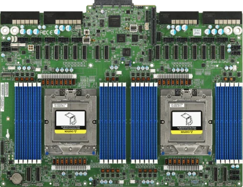 Платформа для сервера/ SuperServer AS-5126GS-TNRT2 5U (2x Socket SP5 up 500W, 24x DDR5 6400, 2x 2.5" SAS/SATA3 + 8x NVMe 2.5" Hot-Swap, 13x PCI-E x16 (up to 10x GPU), 2x 10GbE, 6x2700W, IPMI) фото 7