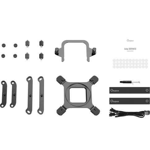 Система жидкостного охлаждения/ Water Cooling System Ocypus Iota L36 BK (300W, 360mm, Black, ARGB Pump, Fans: 3x120mm, 77CFM, 2000RPM/ Pump height 65mm, 27dBA, 3100RPM, Rad thickness 27mm/ S: 1851, 1700, 1200, 115X, AM5, AM4) фото 6