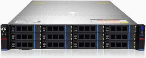 Серверная платформа/ Gooxi SR201-D12R-NV-G2 2U 12 bay server with NVME bp,based on AMD 9004 2 riser cards of PCIe5.0(X32 to x16x16)  2x rear SAS/SATA 2x rear NVME 1300W 1+1 PSU EU power cables rail kit фото 1