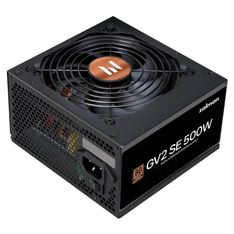 Блок питания ZALMAN ATX 12V Ver252 500W 80+Bronze, APFC, 120mm fan, 24pin, 1x4pin,1x8pin, 2xPCI-E, 3xMolex, 6xSATA, GV2 SE 500W, ZM500-GV2SE фото 2