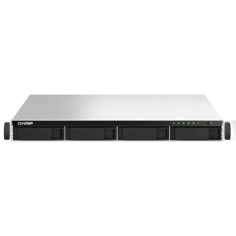 Сетевое хранилище без дисков/ SMB QNAP TS-464U-8G NAS 4 HDD trays, rackmount 1U, 1 PSU. 4-core Intel Celeron N5105/N5095 2.0-2.9 GHz, 8 GB RAM MAX, 2x2.5GbE, 2xUSB 3.2 Gen 2 (10Gbps), 2xUSB 2.0, 1xHDMI, PCIe Gen 3 x2 , W/o rail kit RAIL-B02 фото 1