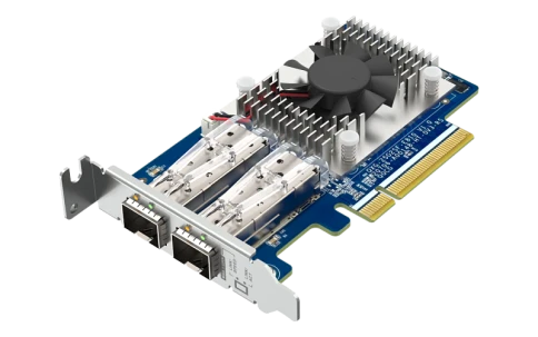 Сетевая карта/ QNAP QXG-25G2SF-E810 Dual Port 25Gbps/10Gbps SFP28 PCIe Gen4 x8 фото 5