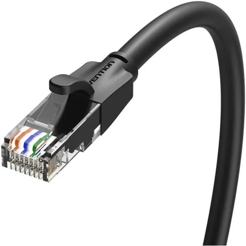 Патч-корд Vention прямой UTP cat.6, RJ45 - 10м. Черный фото 4