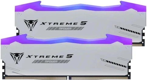 Память DDR5 2x16GB 8000MHz Patriot PVXR532G80C38KM Viper Xtreme 5 RGB RTL Gaming PC5-64000 CL38 DIMM 288-pin 1.45В с радиатором Ret фото 1