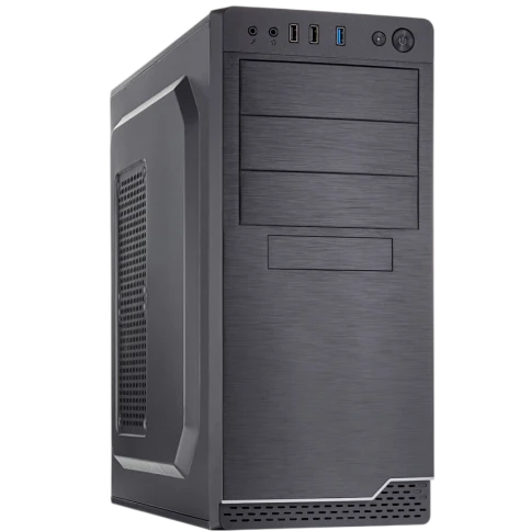 Корпус c блоком питания 450 Ватт/ Case Foxline FL-816, ATX, 3x5.25EXT, 1x3.5EXT, 3x3.5INT, 2xUSB2.0+1xUSB3.0, HDA, w/o FAN, w/450W ATX PSU, w/1.2m EU pwr cord фото 1