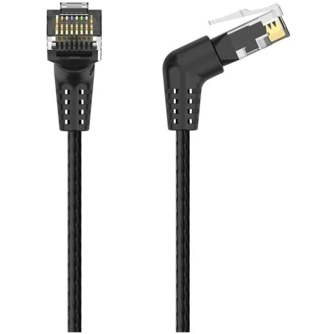 Патч-корд прямой Vention IBOBH UTP cat.6a, RJ45 угол 90 - 2м. Черный фото 2