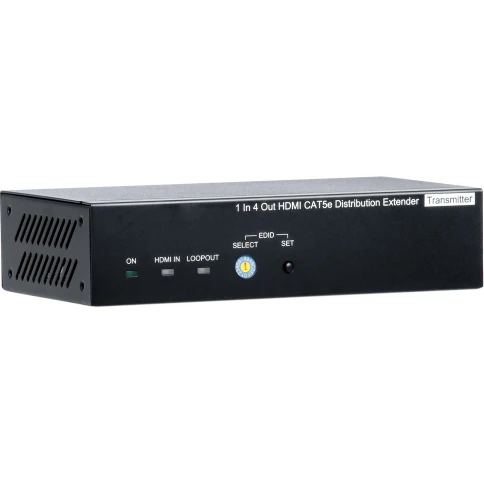 Комплект/ SC&T HE04SEK Комплект (удлинитель-распределитель+4 приёмника) HDMI 1.4 (1 вход/4 выхода) с передачей по кабелю витой пары CAT5e на удалённые приёмники. фото 3