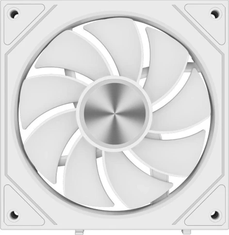 Кулер для корпуса/ Case Cooler PCCooler F3 X120R ARGB WH Reverse (120x120x25mm, 4-pin PWM, ARGB, 54CFM, 28.4dBA, 1800RPM, White) фото 3