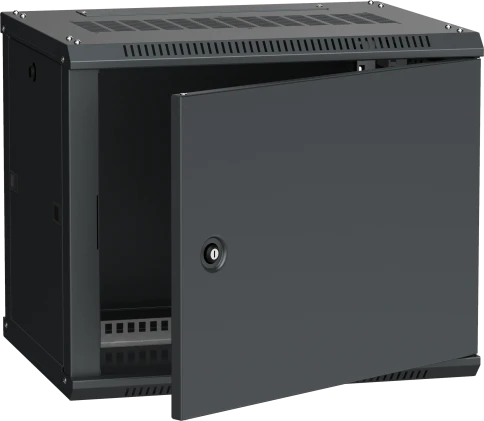 ITK Шкаф LINEA W 6U 600x450 мм дверь металл, RAL9005 фото 1