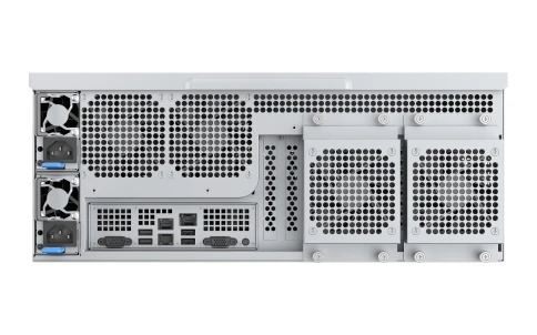 Серверный корпус/ Server case YCC YRM-46508A0, 4U, E-ATX, 8x3,5"/2,5" hotswap HDD bays, SAS/SATA 12GB/s  minisasHD backplane, 3x12038 PWM front fans, 2x8038 PWM rear fans, 2xUSB 3.0, 11xFHFL PCIe slots, depth 650mm, CRPS3200W (2*CRPS3200T) + PDB фото 7