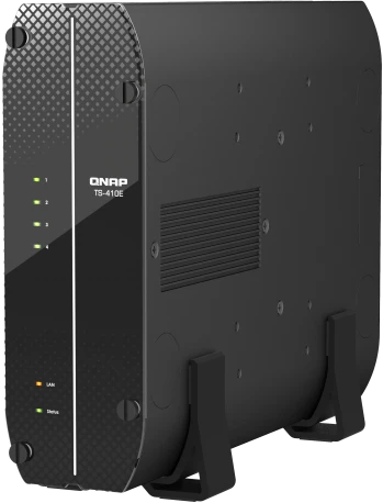 Сетевое хранилище без дисков/ SMB QNAP TS-410E-8G NAS fanless 4 2.5 SSD trays. Intel Celeron J6412 4-core 2.0-2.6 GHz, 8 GB RAM (max), 2x2.5 GbE, 4xUSB 3.2 Gen 2 (10Gbps),1xHDMI фото 2