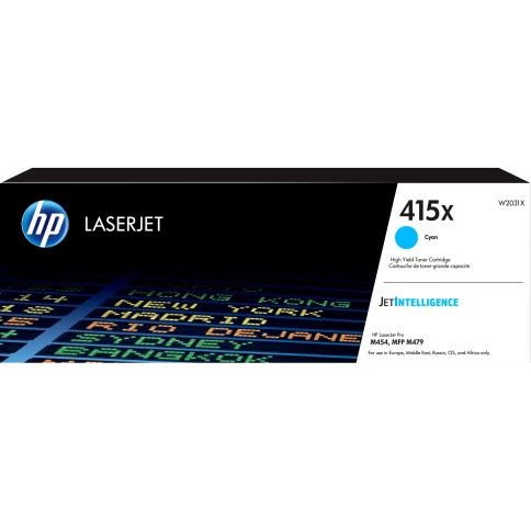 Тонер-картридж/ HP 415X Cyan LaserJet Toner Cartridge фото 1