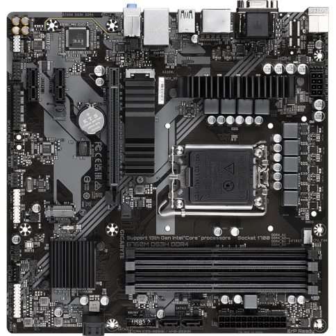 Материнская плата/ MB GIGABYTE INTEL B760 s1700, 4xDDR4(128GB), D-SUB/HDMI 2.0/2xDP, 1xPCIe 4.0x16, 2xPCIe 3.0, 1xLAN (2.5GbE), 4xSATA 6Gb/s, 2xM.2, 1xUSB-C, 3xUSB 3.2, 2xUSB 2.0, mATX фото 5