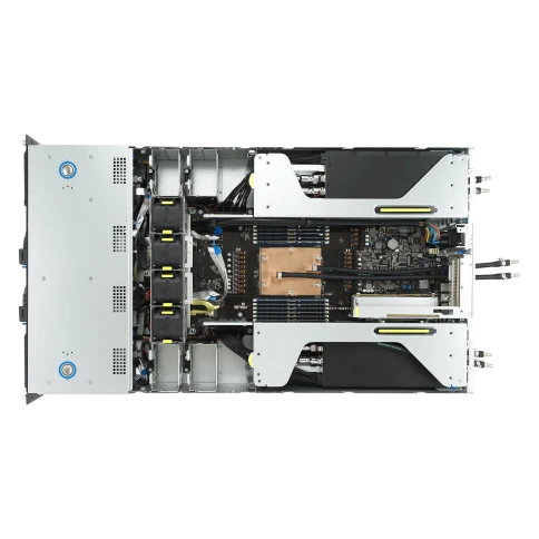 Серверная платформа/ ASUS ESC4000A-E12-SKU1, 2U GPU, 1 x SP5 LGA6096 EPYC 9004 (400W), 12DIMM DDR5, 2 x 2.5" SATA/SAS*/NVMe + 2 x 3.5" SATA/SAS*/NVMe + 2 x 3.5" SATA/SAS*,2 x GbE LAN (I350), 1+1 2600W фото 4