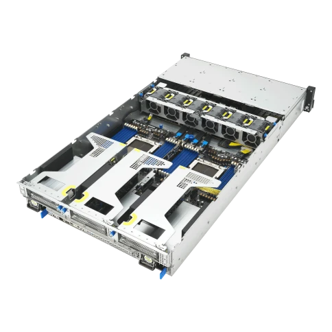 Серверная платформа/ ASUS RS720A-E13-RS8G, 2U, 2x  SP5 (LGA 6096P) TDP 400W, 24x DDR5 6400, 8 x 2.5" hsb NVME, 6 x PCIe gen5 x8, 2x PCIe gen5 x16, 2x OCP3.0 gen5 x16 (SFF), no LAN, 1+1 Redundant 3200W фото 5