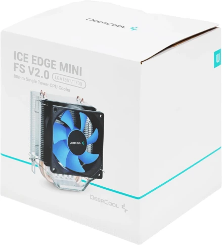 Кулер Deepcool Ice Edge Mini FS V2.0 Soc-AM5/AM4/1200/1700/1851 черный/синий 3-pin 25dB Al+Cu 100W 276gr Ret (DP-MCH2-IEMV2) [DP-MCH2-IEMV2] фото 10