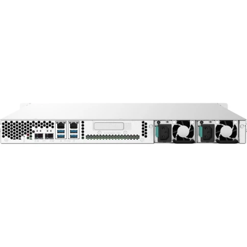 Сетевое хранилище без дисков/ SMB QNAP TS-432PXU-RP-2G 4-Bay quad-core 1.7 GHz rackmount NAS with 250W redundant PSU, 2GB DDR4 UDIMM RAM (max 16GB), SATA 6Gb/s, 2x 10GbE SFP+ LAN, 2x 2.5 GbE LAN, 1x PCIe Gen2 x2 slot. W/o RAIL-B02 фото 4