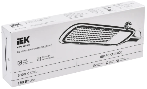 Светильник LED консольный ДКУ 1012-150Ш 5000К IP65 серый IEK фото 4
