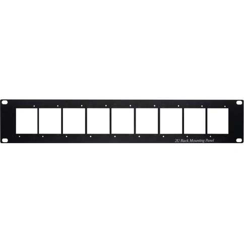 Панель/ SC&T TPN009 Панель для стойки 19" под установку TTA111VR, TTA111VТ, CD102, 9мест. фото 2