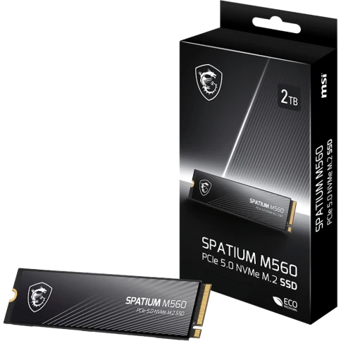 MSI SSD SPATIUM M560, 2000GB, M.2(22x80mm), NVMe, PCIe 5.0 x4, 3D TLC, R/W 10300/8700, IOPs 1 300 000/1 400 000,TBW 1200, DWPD 0.66 (5 лет) фото 7