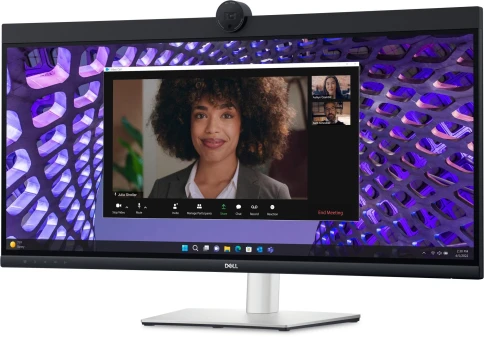 Монитор Dell 34" P3424WEB Black/Silver Curved 3800R, 21:9, IPS, 3440x1 фото 2