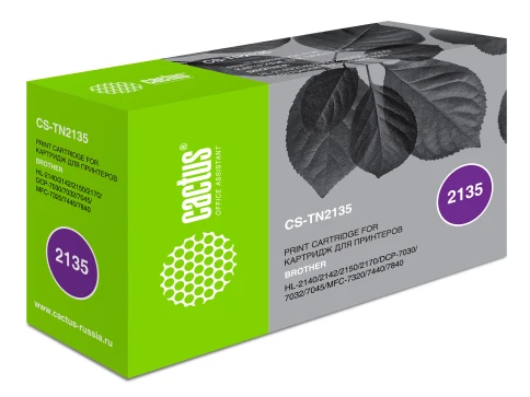 -/ Картридж лазерный Cactus CS-TN2135 TN-2135 черный (1500стр.) для Brother DCP-7030/7030R/7032/7032R/7 фото 4